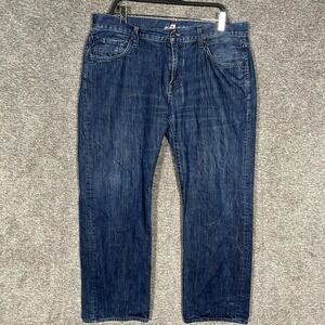 7 For All Mankind Austyn Jeans Mens 36 Blue Dark Wash Straight Leg Relaxed Denim